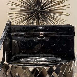 Kate Spade Polka Dot Patent Leather Wristlet